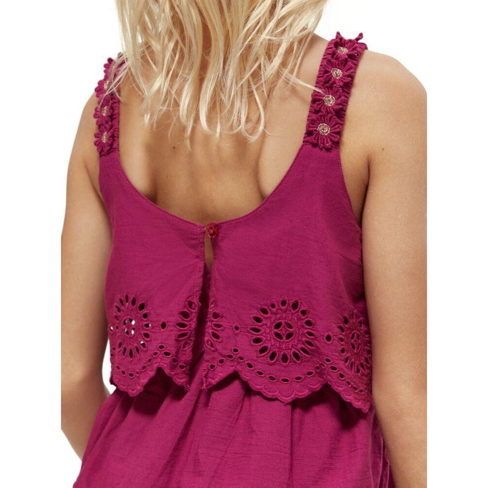 Layered Broderie Anglaise Midi Dress