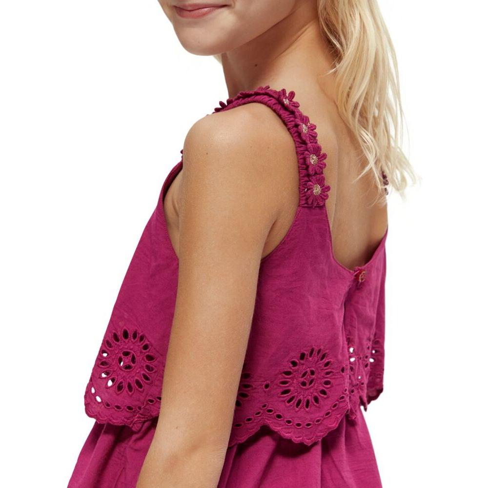 Layered Broderie Anglaise Midi Dress