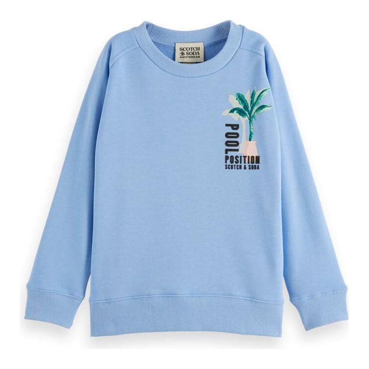 Crewneck Artwork Sweat - Cornflower