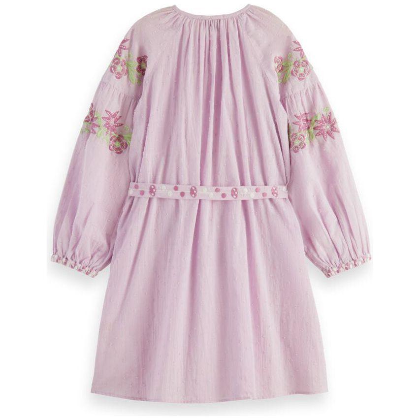 Long-Sleeved Lightweight Flower Dress