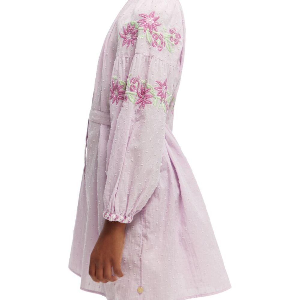 Long-Sleeved Lightweight Flower Dress