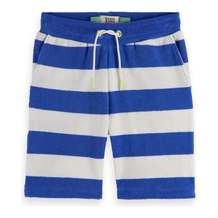 Yarn-Dyed Striped Towelling Short