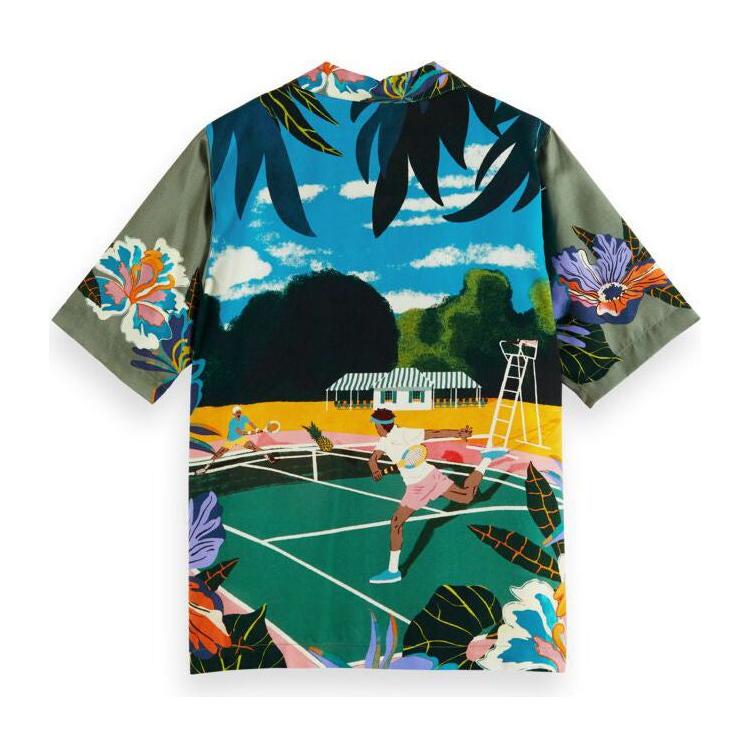 Tennis Placement Print Shirt