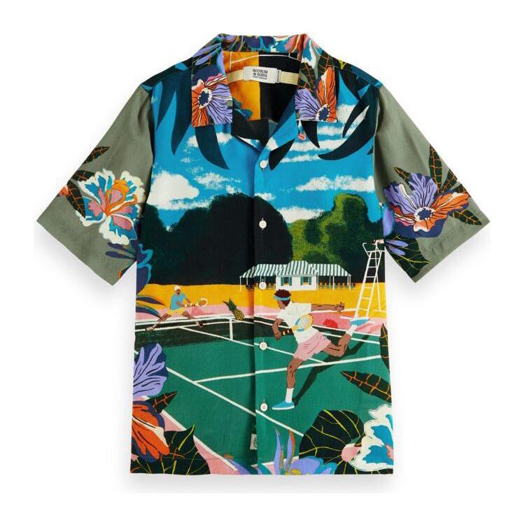 Tennis Placement Print Shirt