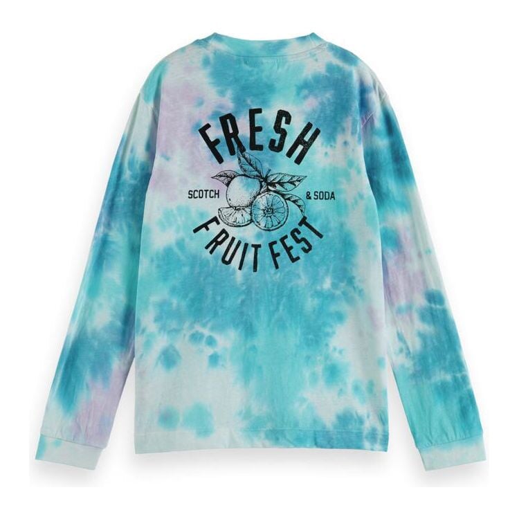 Relaxed-Fit Long-Sleeved Tee - Tie Dye