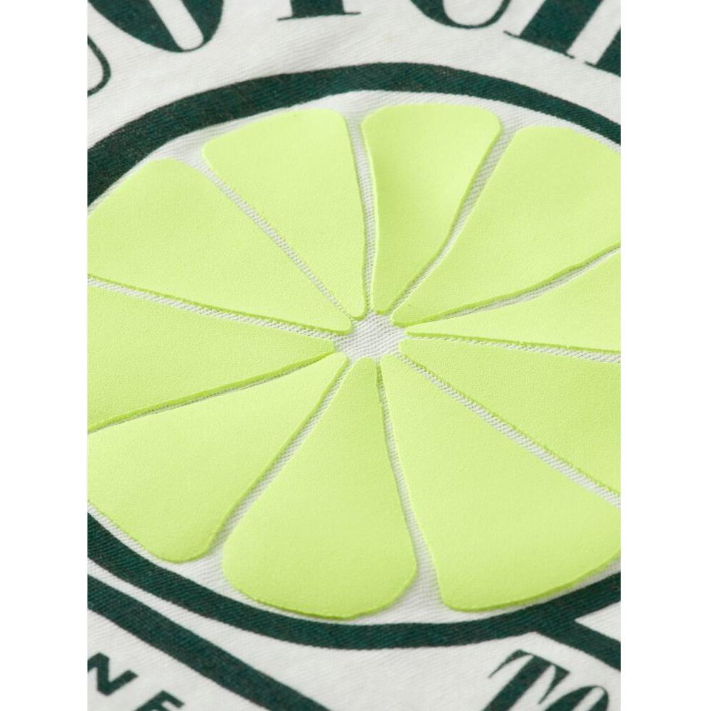 Relaxed-Fit Short-Sleeved Tee - Green Dip Dye