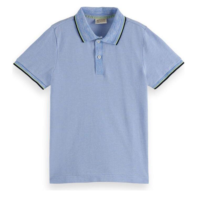 Short-Sleeved Polo - Blue Melange