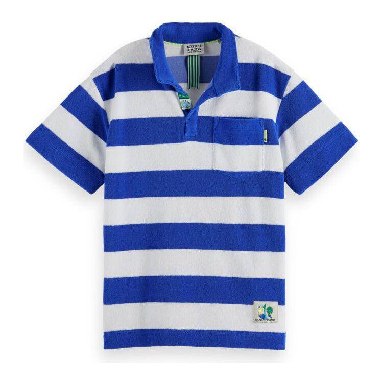 Yarn-Dyed Striped Towelling Polo