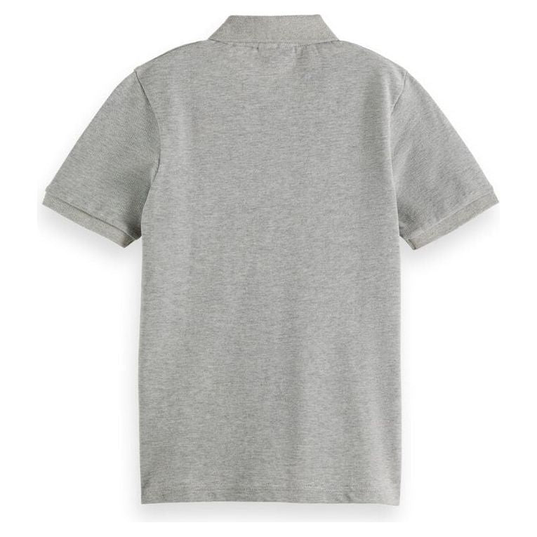 Organic Cotton Pique Polo - Grey Melange