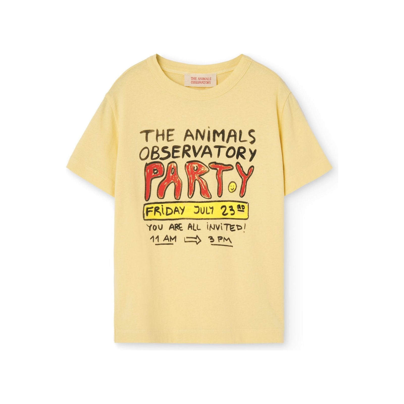 Rooster T-Shirt Soft Yellow
