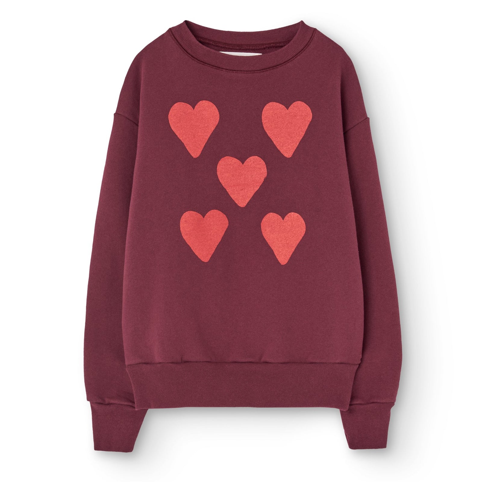 Hearts Browned Garnet Bear Sweatshirt