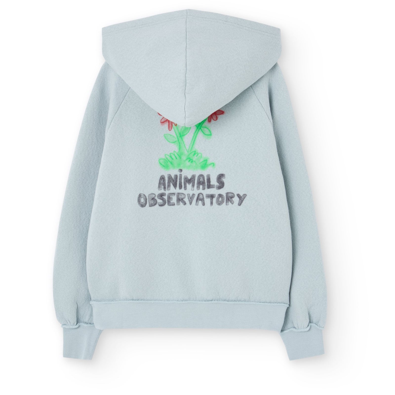 Flowers Blue Beaver Hoodie