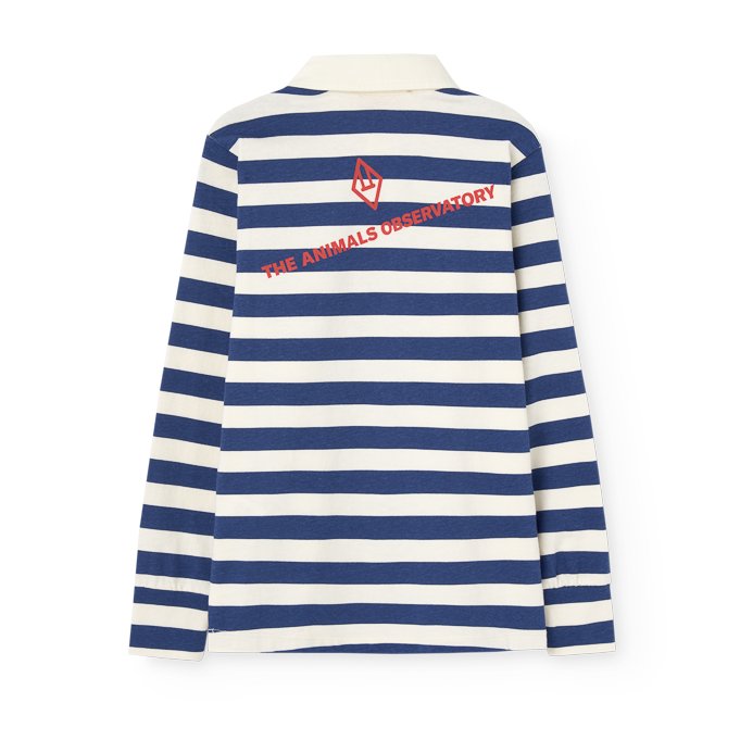 Stripes Navy Eel Polo Shirt