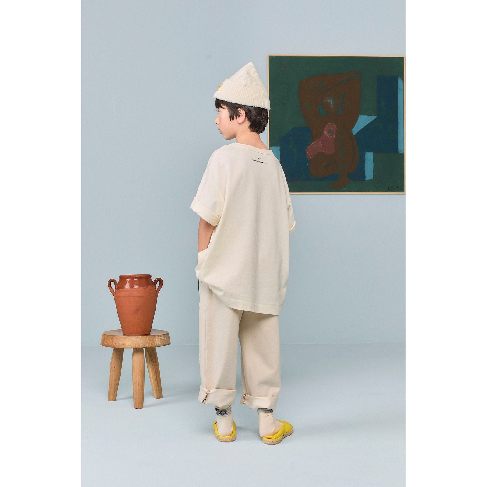 Collie Kid T-Shirt - Raw White