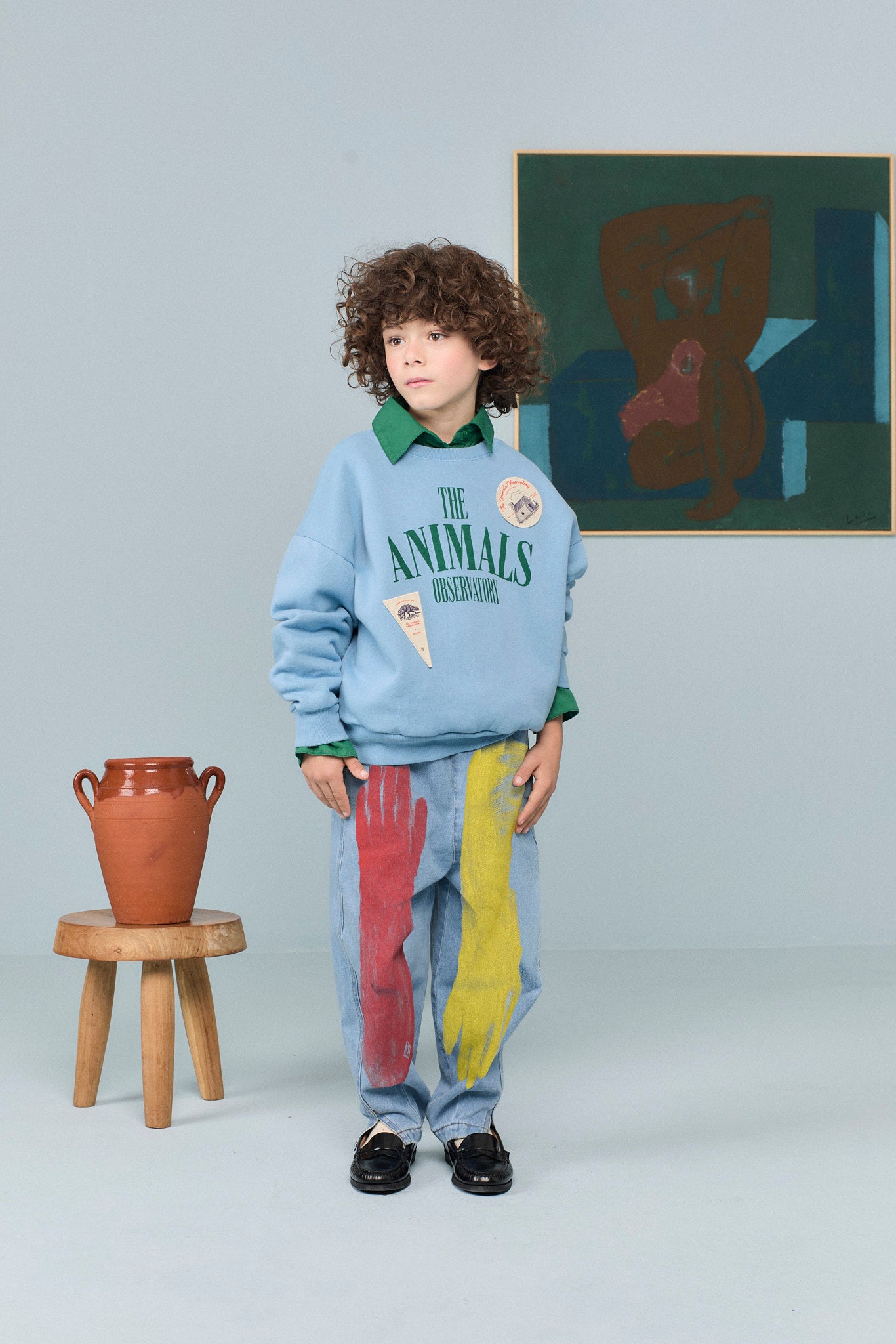 Killifish Warm Kid Sweatshirt - Dusty Blue
