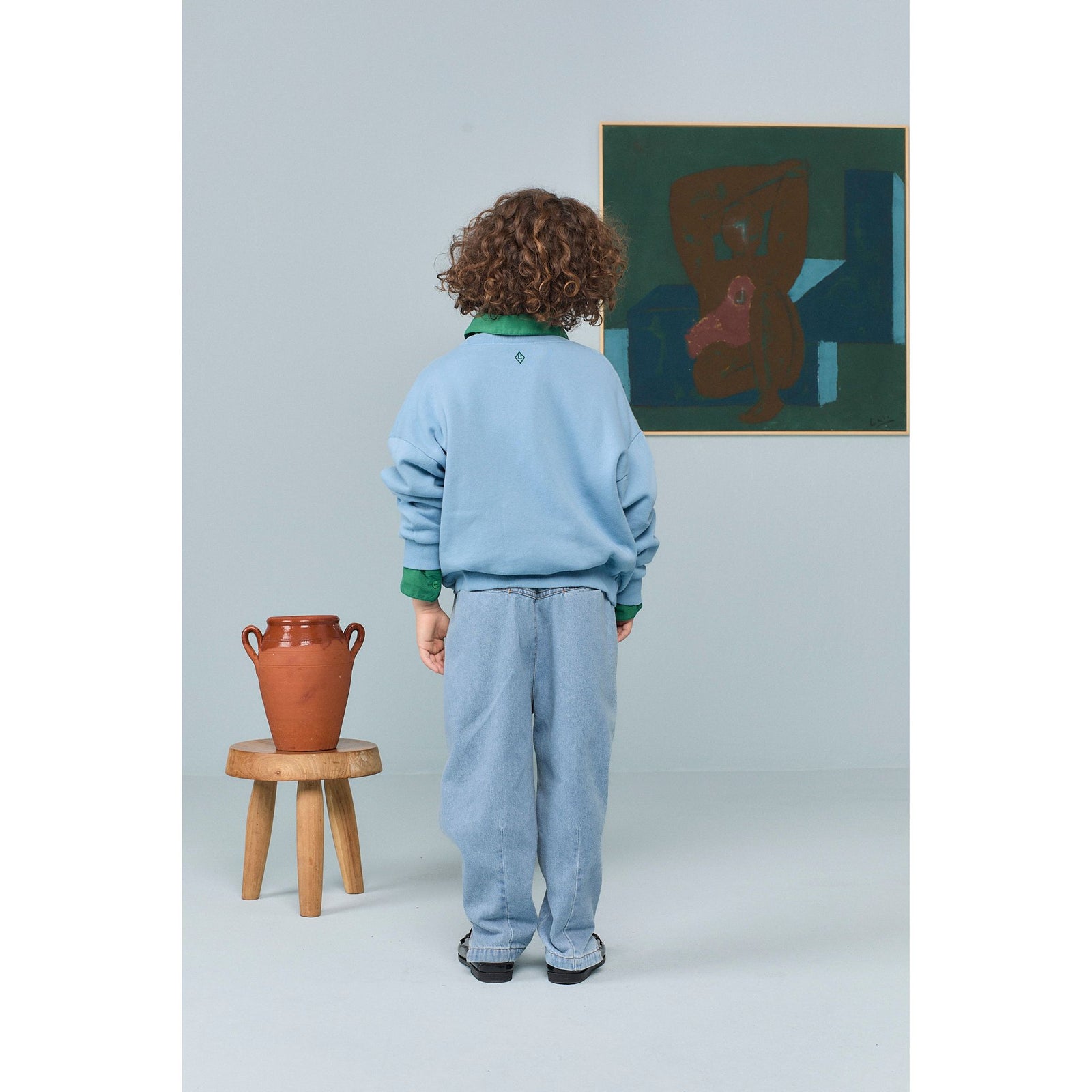 Killifish Warm Kid Sweatshirt - Dusty Blue