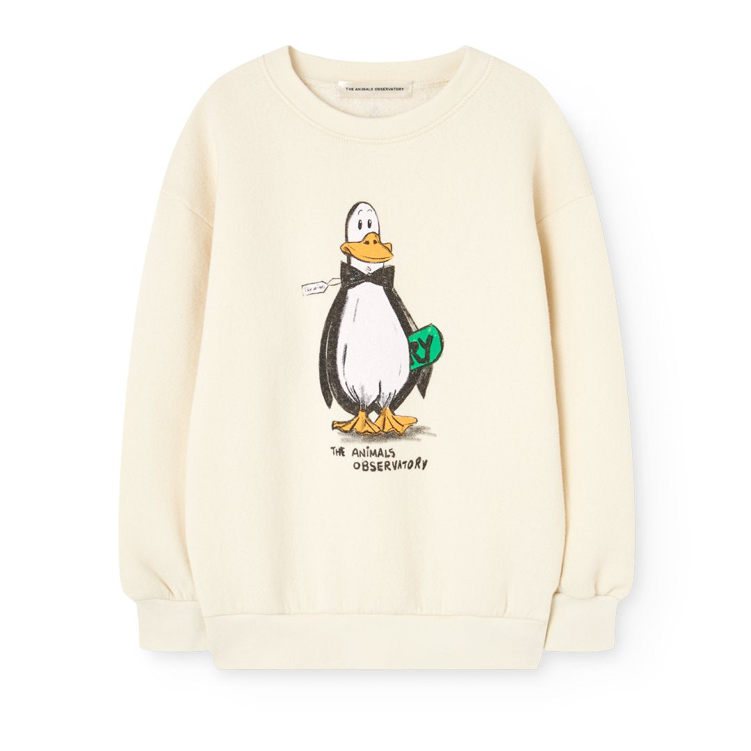 Bear Kid Sweatshirt - Raw White