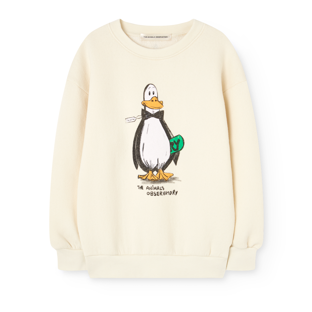 Bear Kid Sweatshirt - Raw White