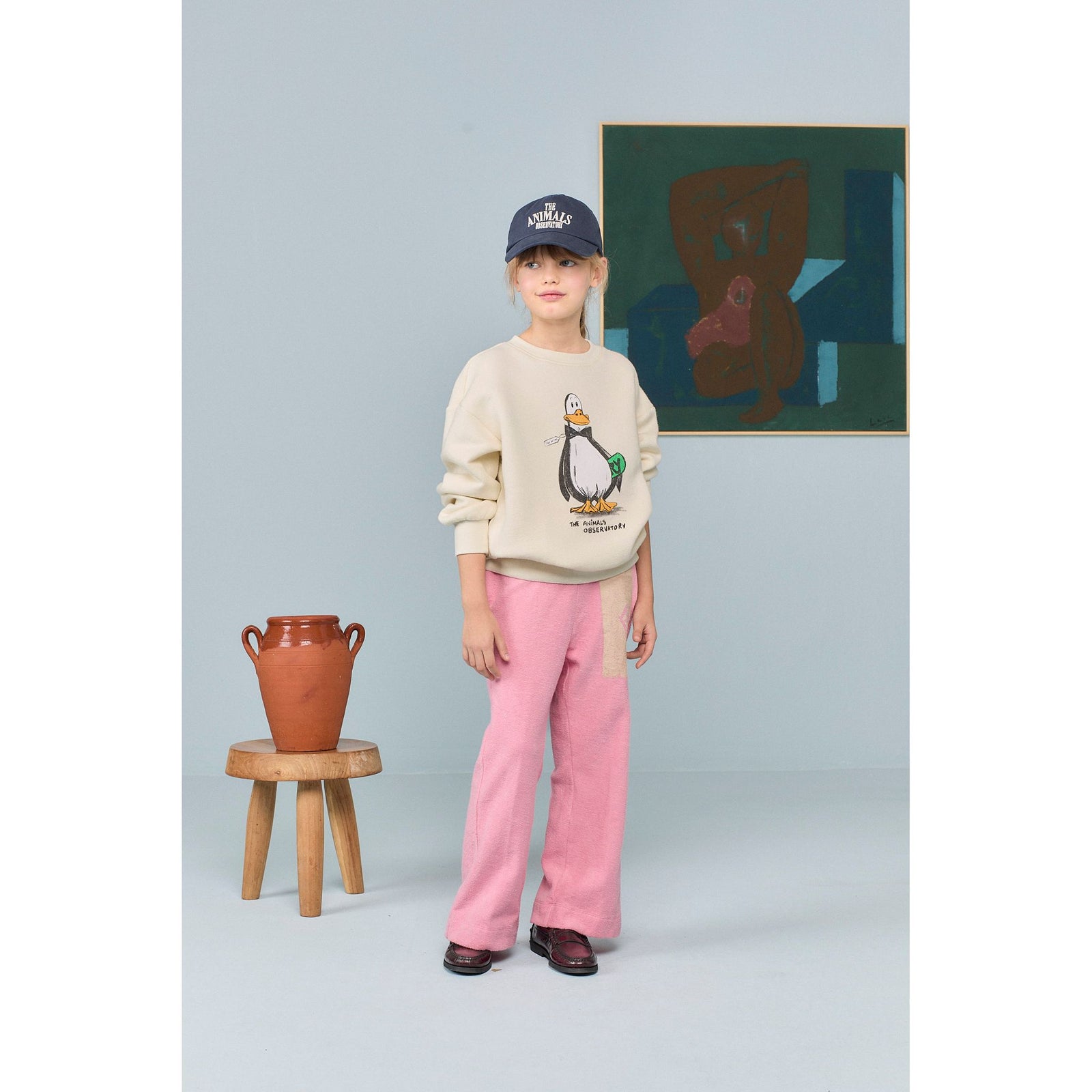Bear Kid Sweatshirt - Raw White