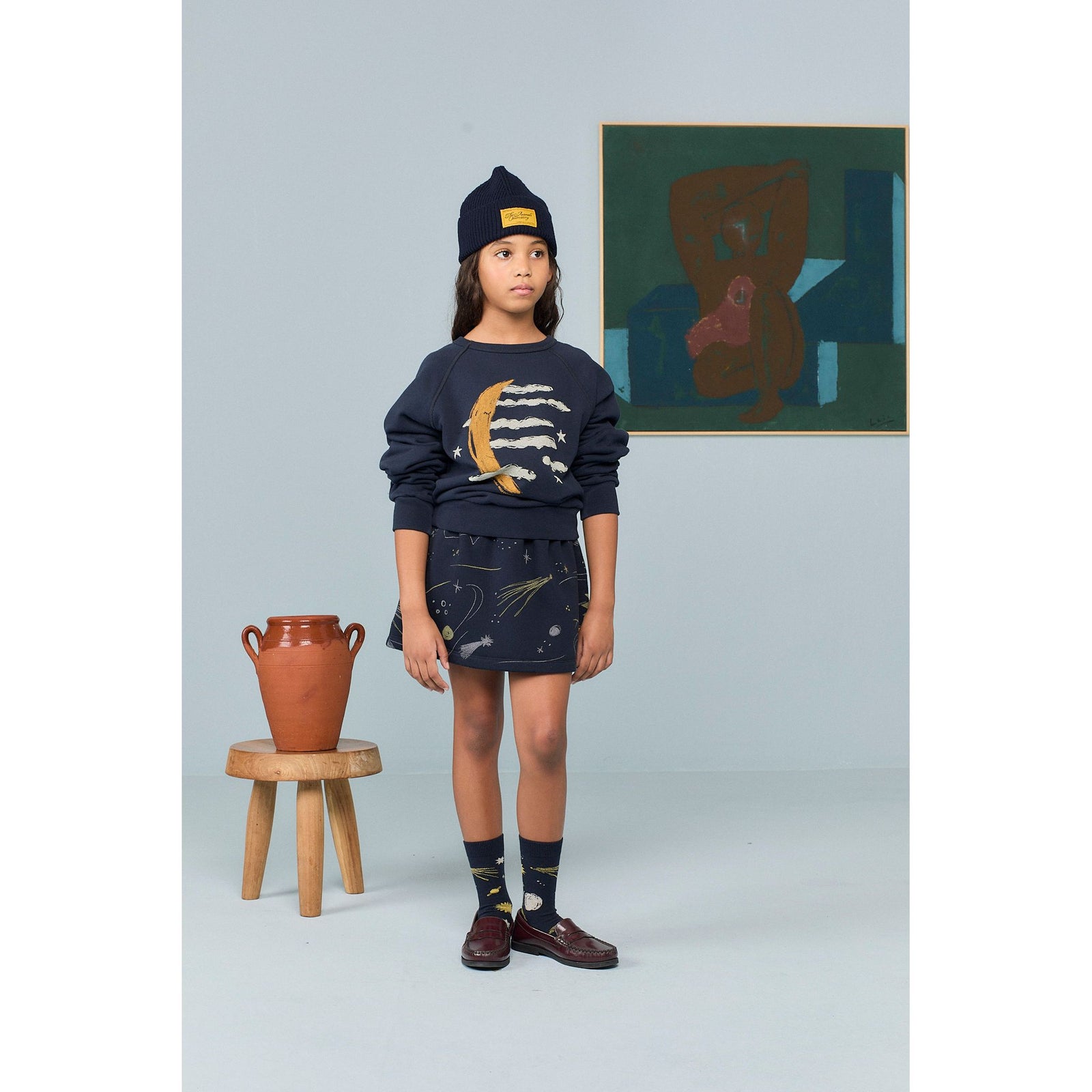 Shark Kid Sweatshirt - Navy