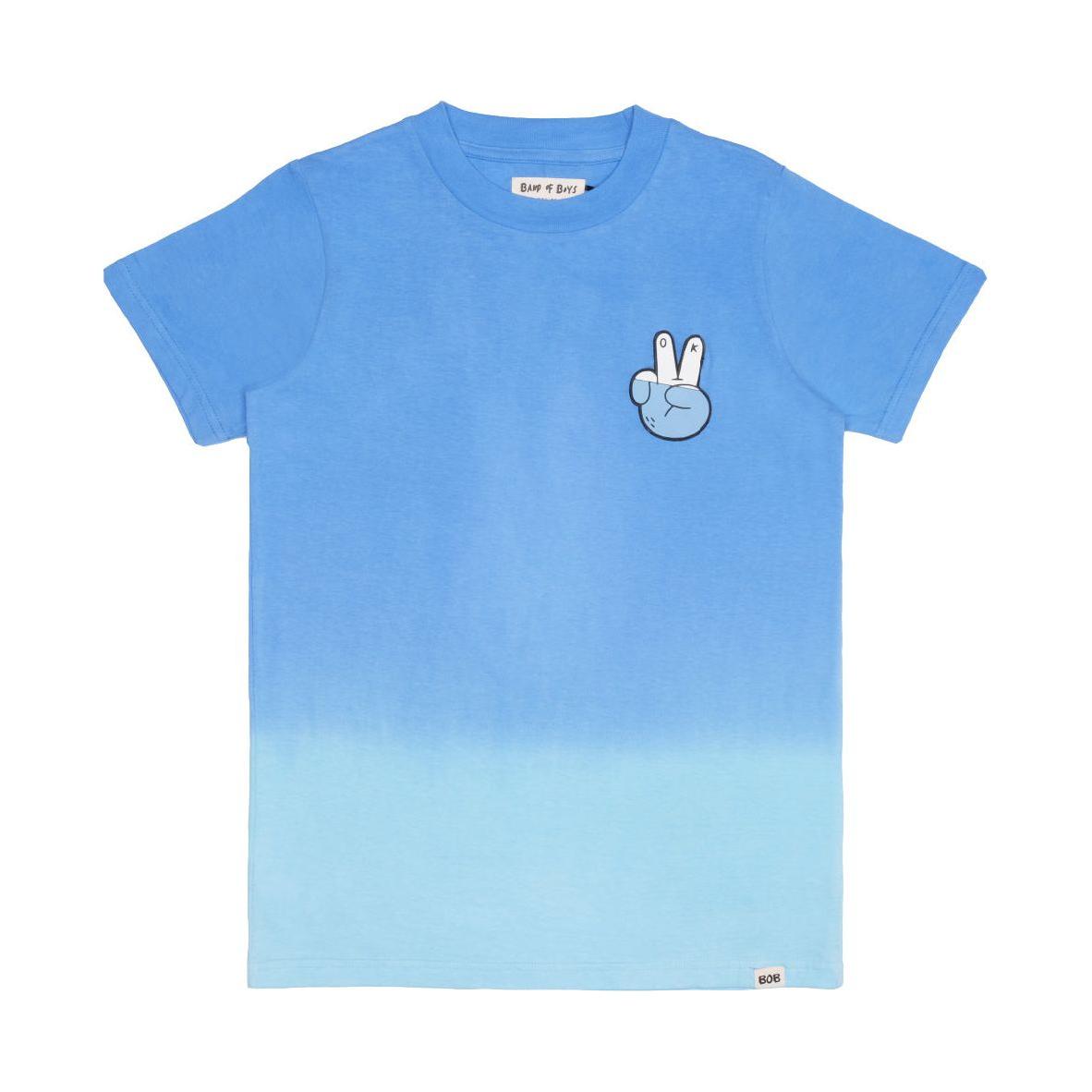 Peace Out Blue Dip-Dye Tee