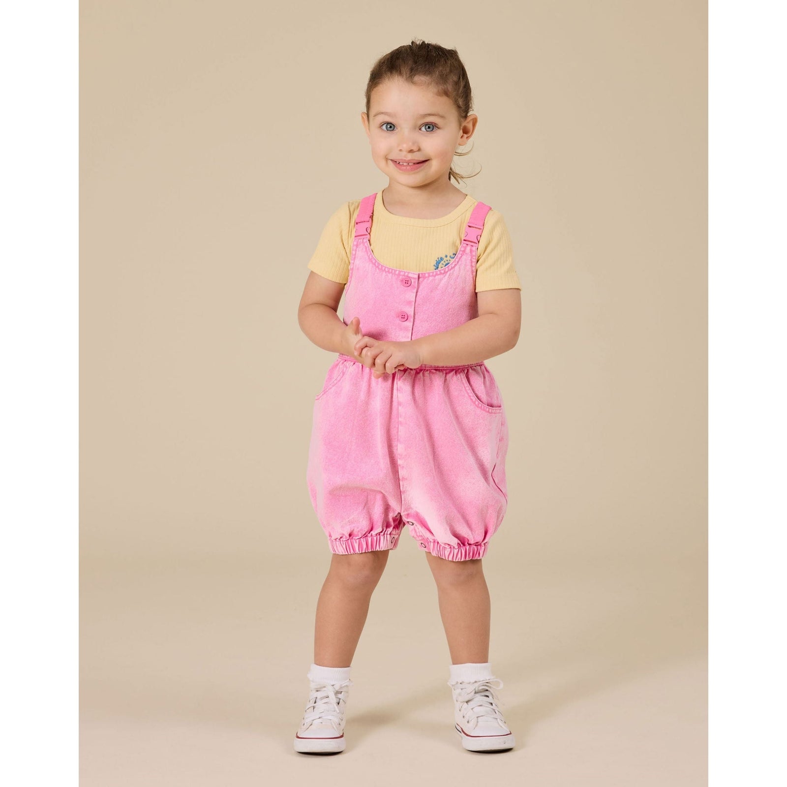 Cindy Denim Bubble Overalls