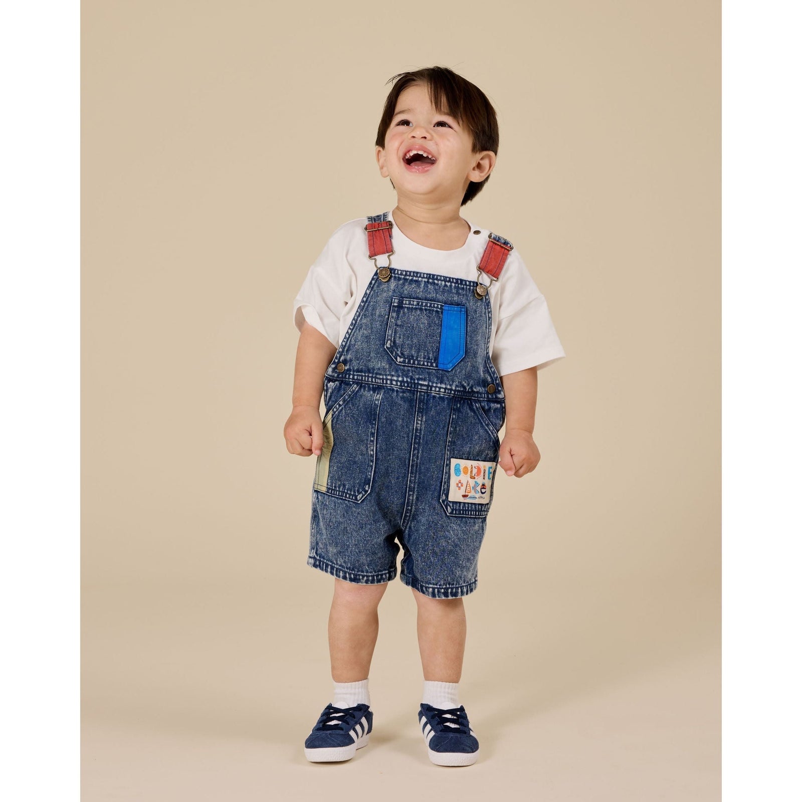 Primary Pop Burton Denim Overalls