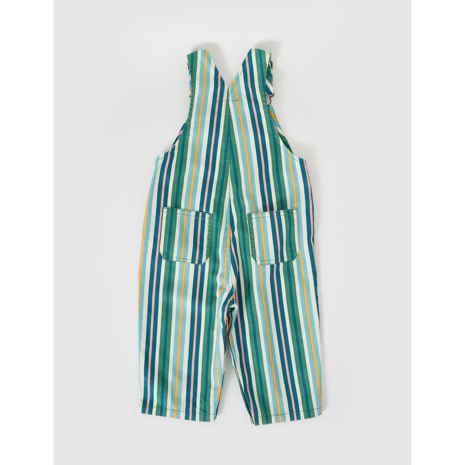 Austin Evergreen Stripe Denim Overalls
