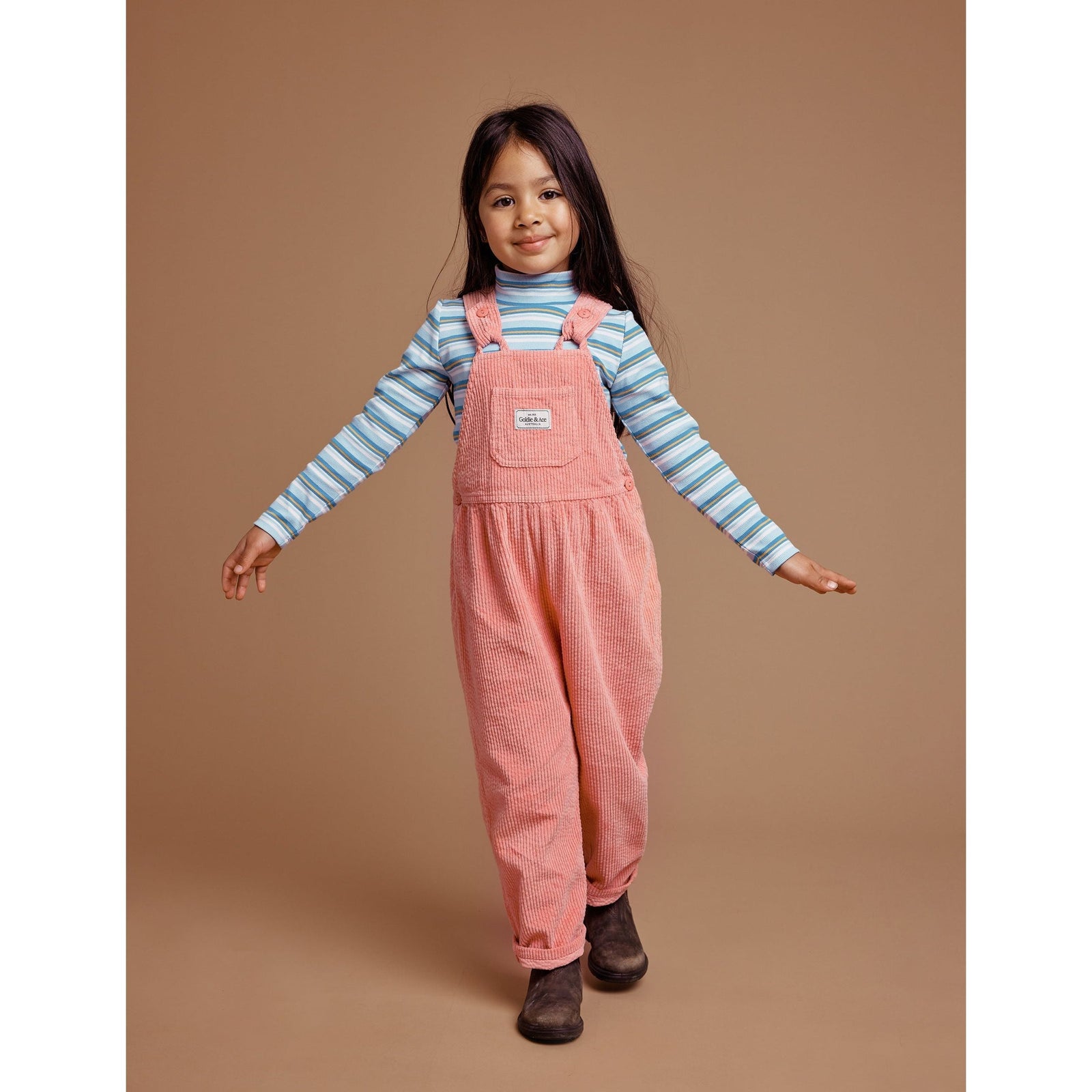 Sammy Corduroy Overalls - Tulip