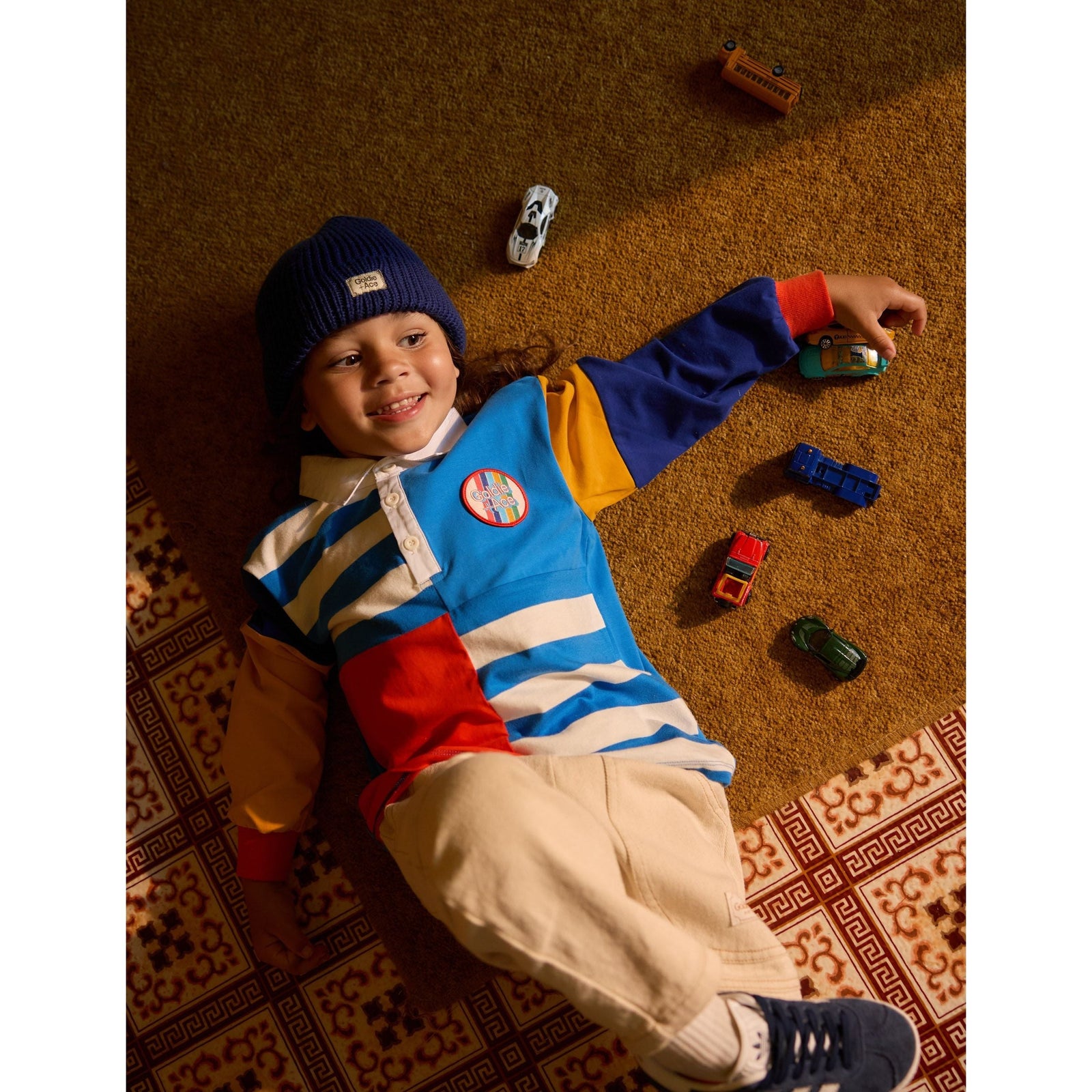 Myles Colour Block Rugby Polo