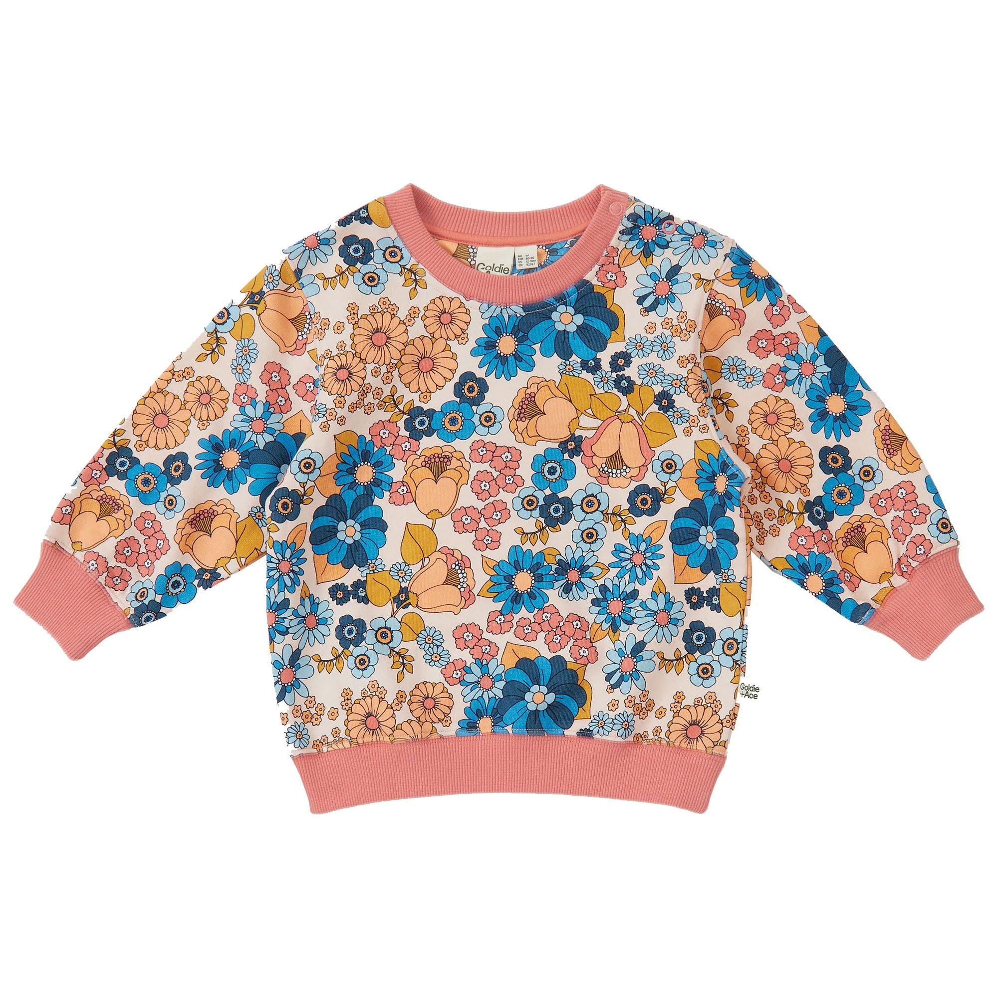 Willa Wildflower Relaxed Terry Sweater
