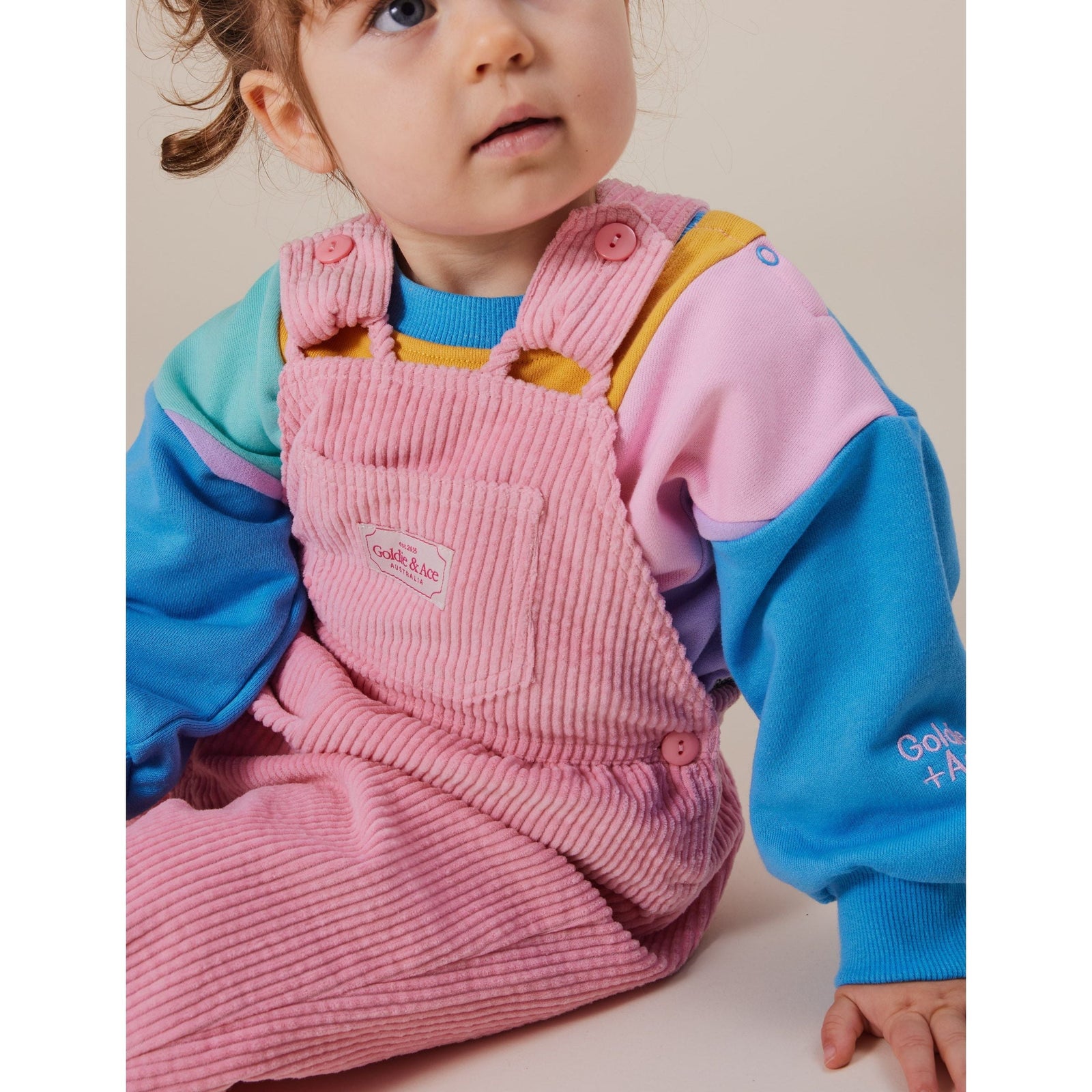 Sammy Corduroy Overalls Sweet Pea