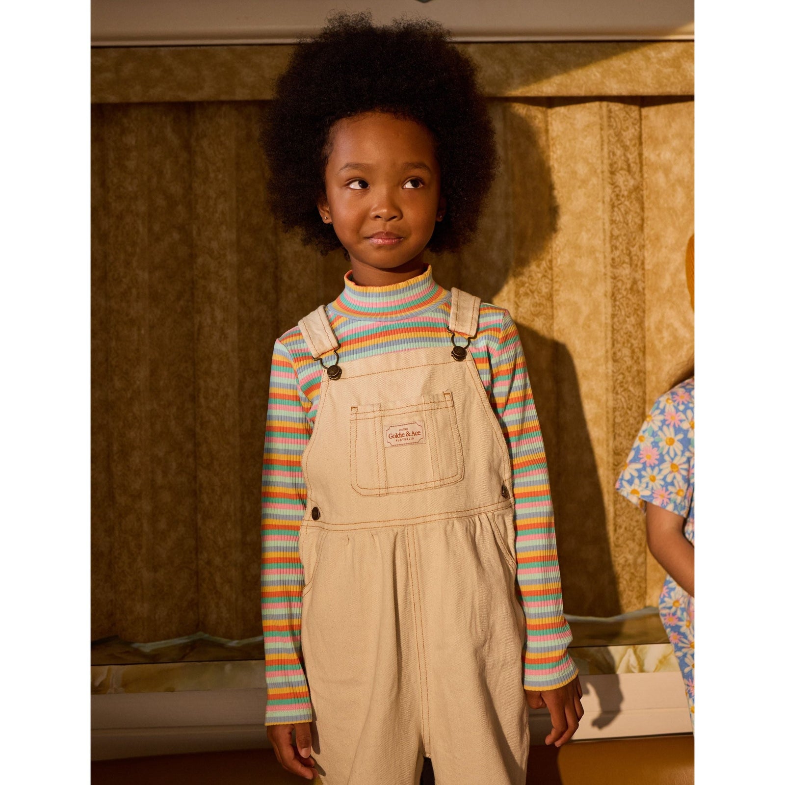 Candy Stripe Embroidered Rib Skivvy