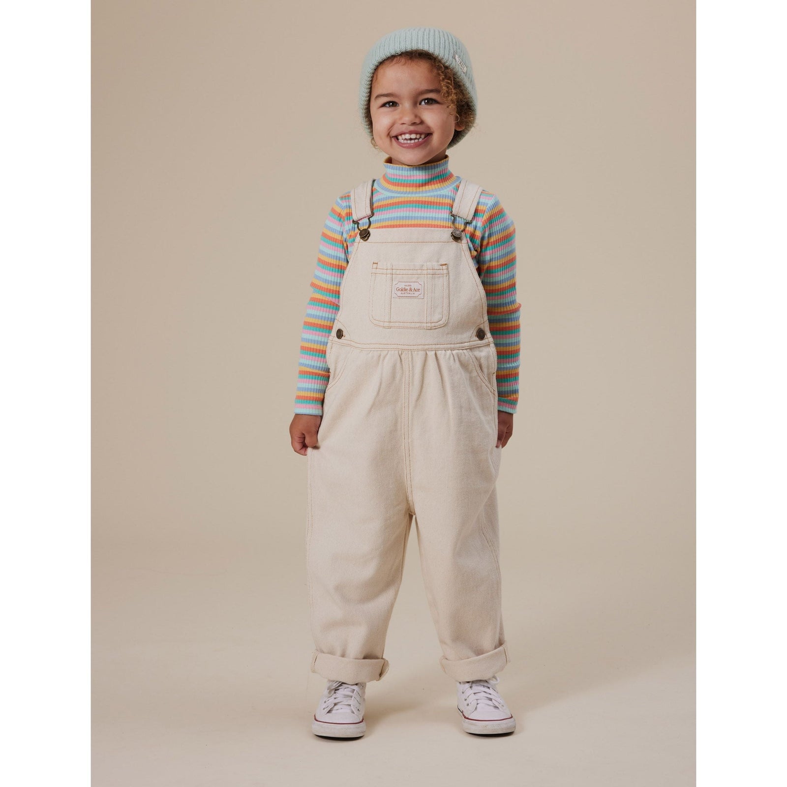 Candy Stripe Embroidered Rib Skivvy