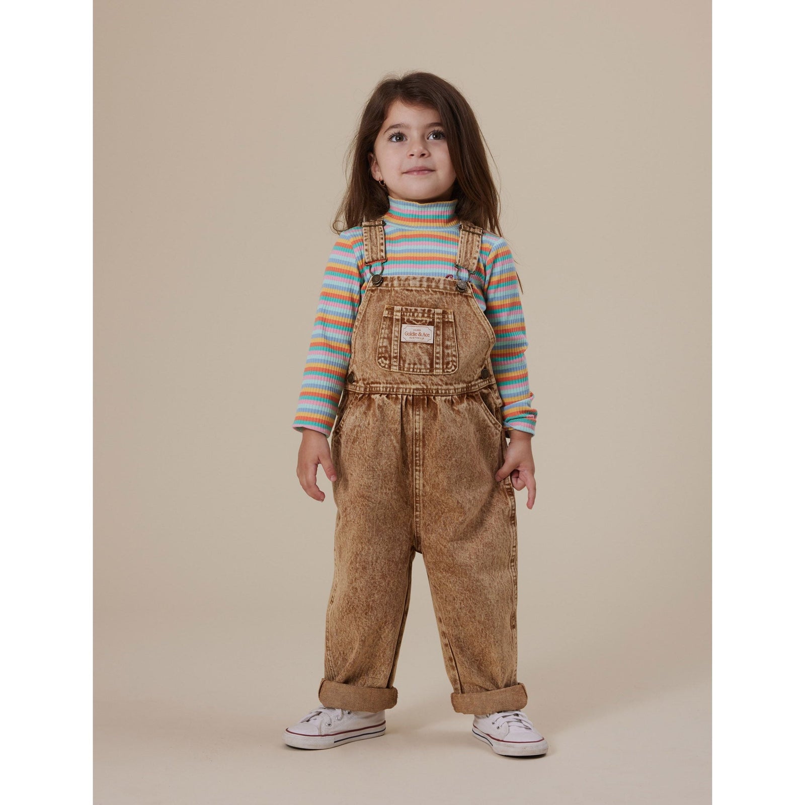 Candy Stripe Embroidered Rib Skivvy