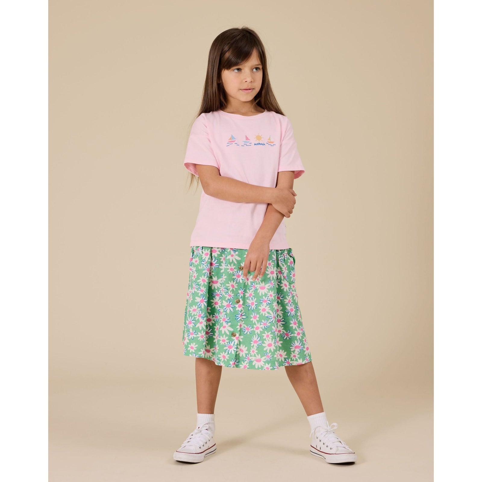Daisy Patch Presley Pocket Skirt
