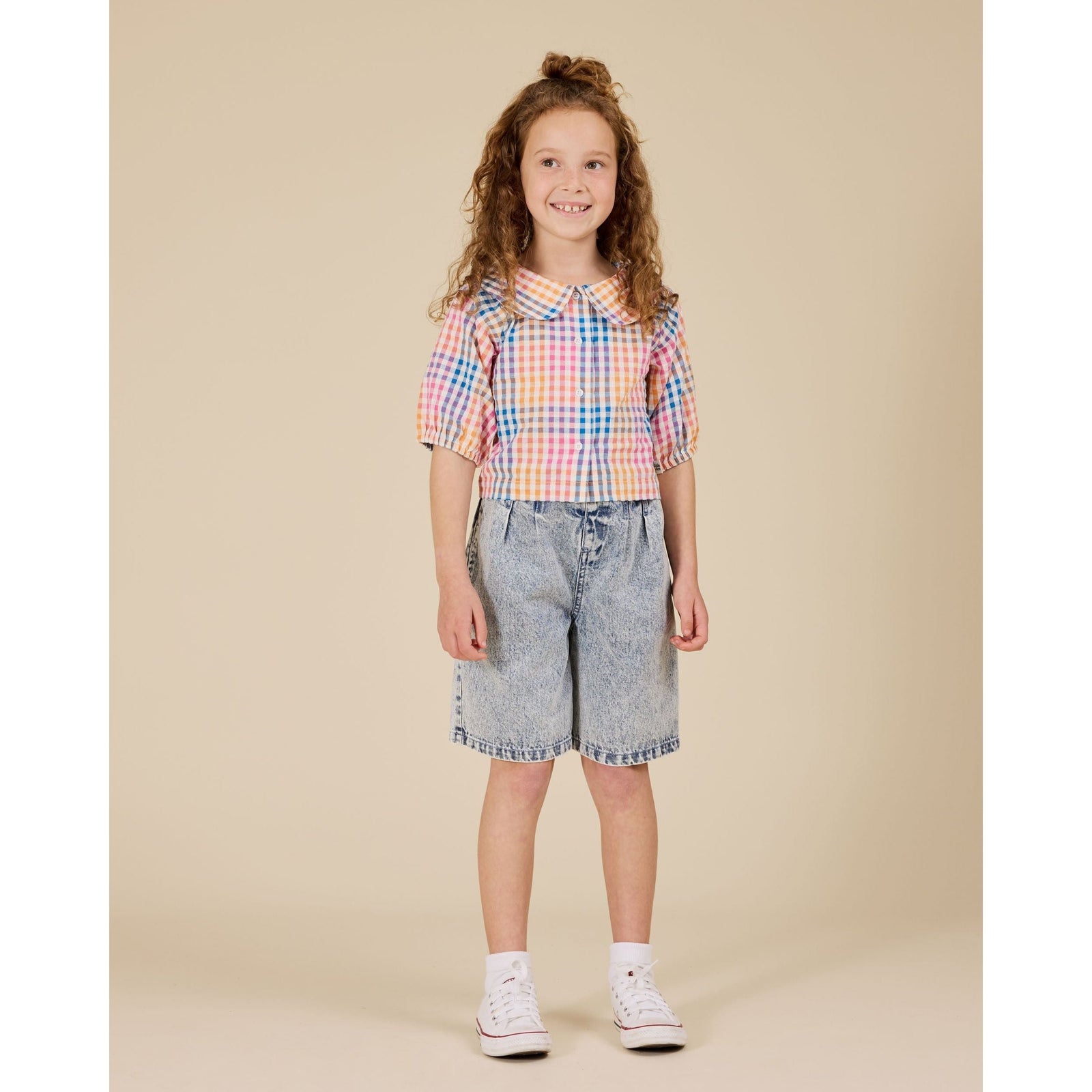 Rainbow Gingham Beatrice Blouse
