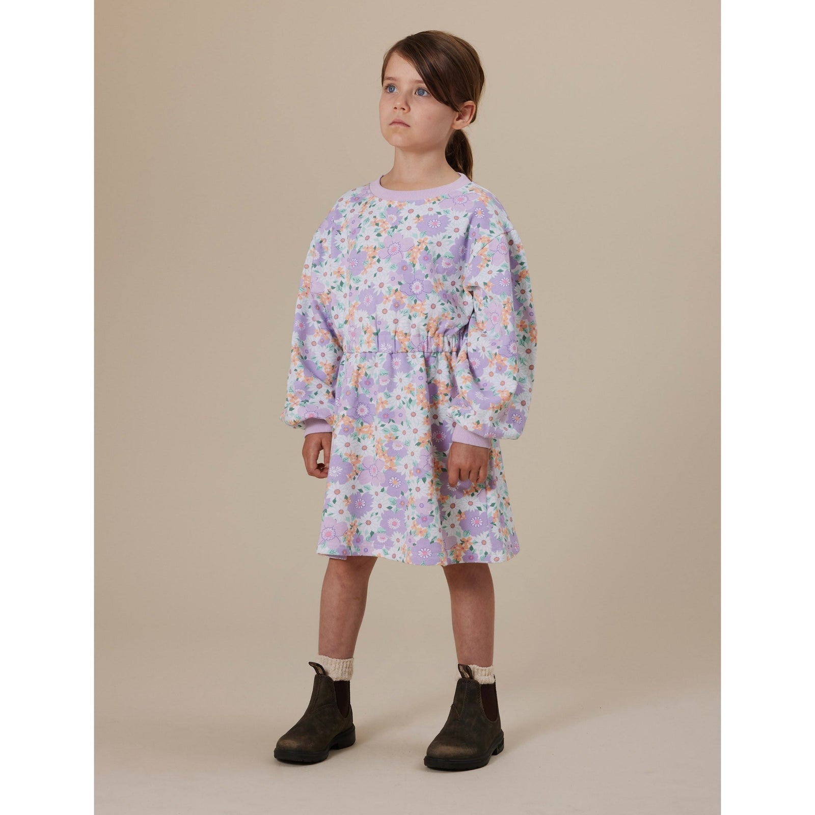 Flora Leah Long Sleeve Dress