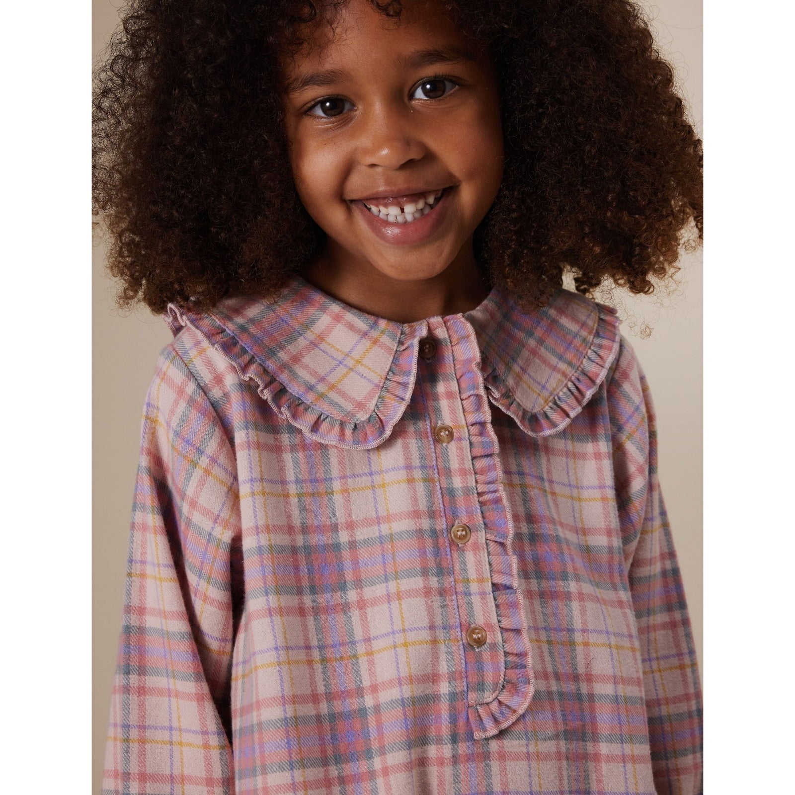 Diana Collared Check Dress