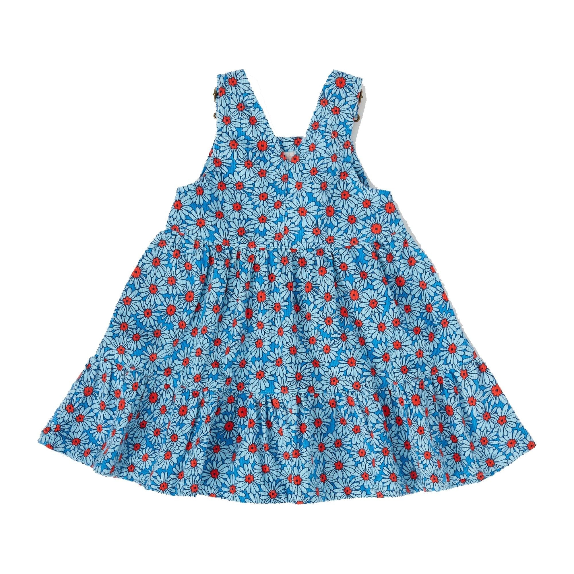 Dixie Daisy Tiered Corduroy Pinafore Dress
