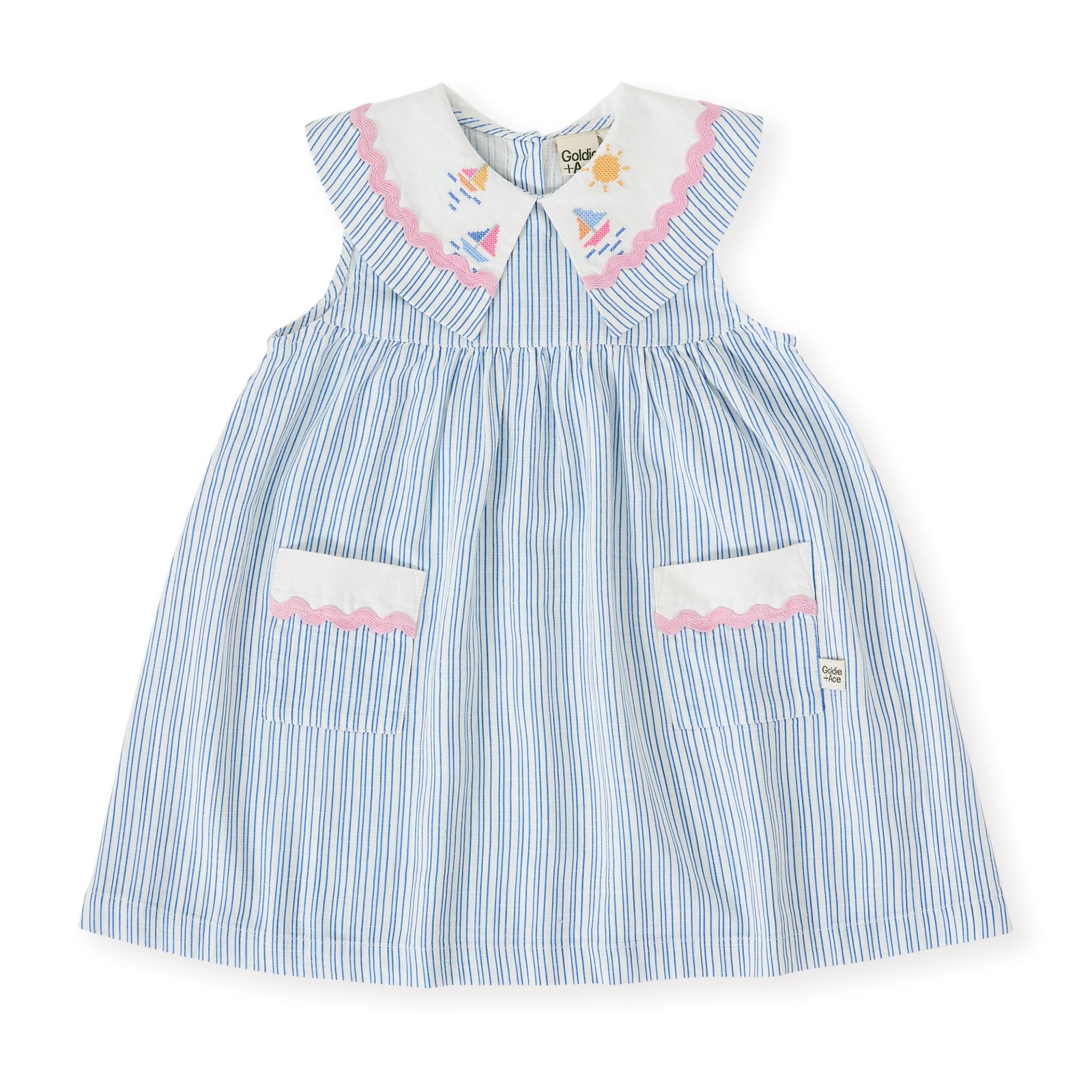 Sailor Stripe Lucy Collared Dress