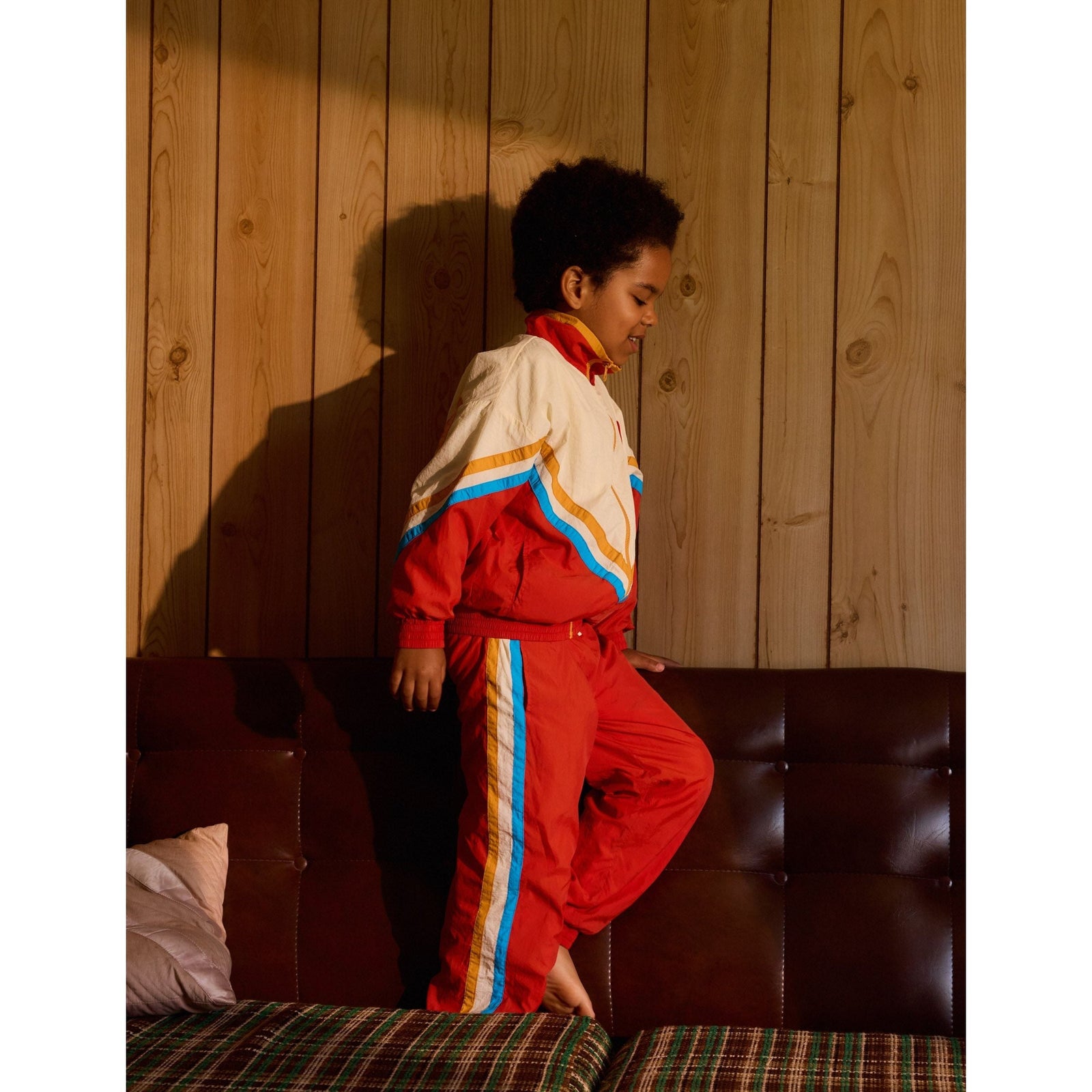 Retro Lightweight Sporty Pants Red