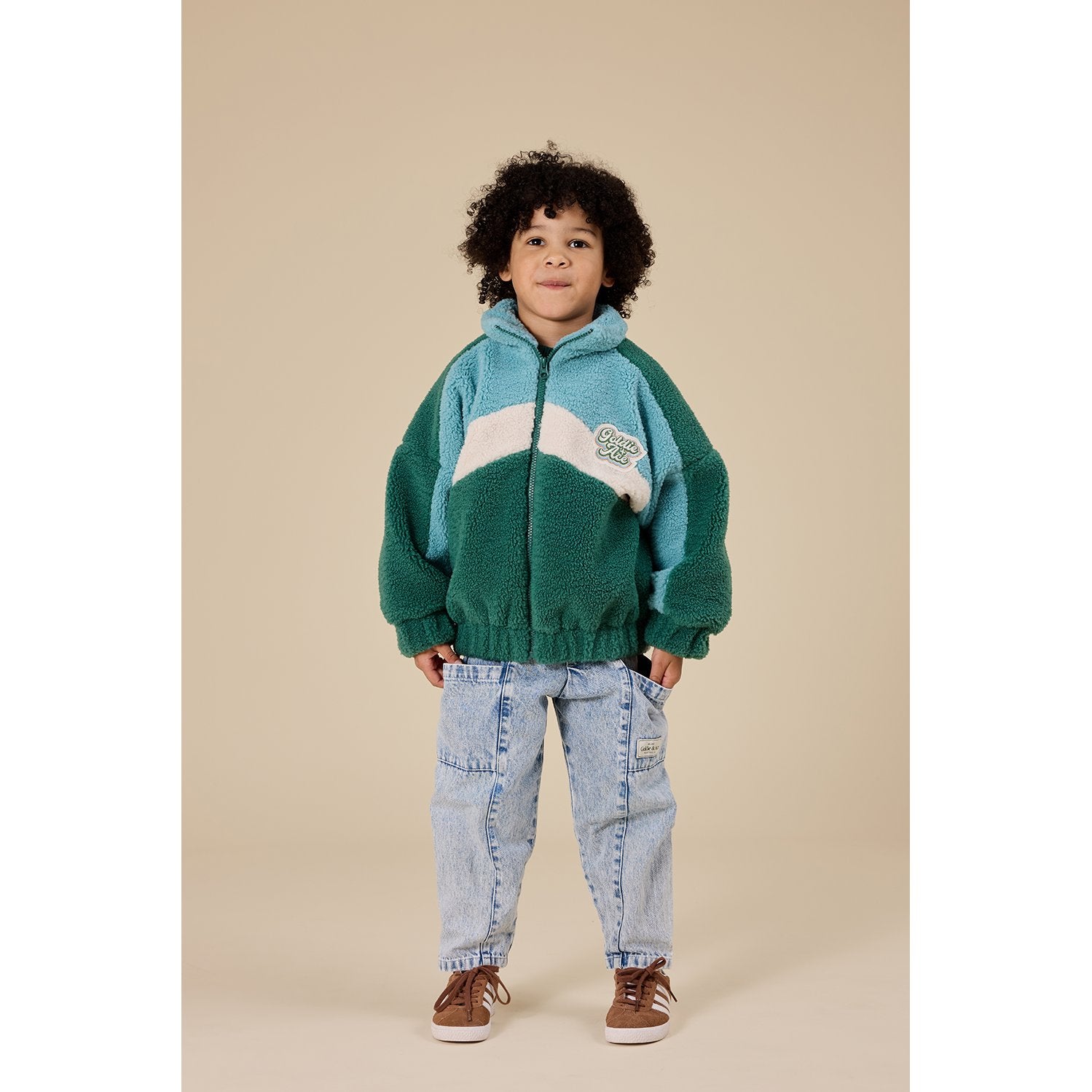 Frankie Sherpa Jacket Teal