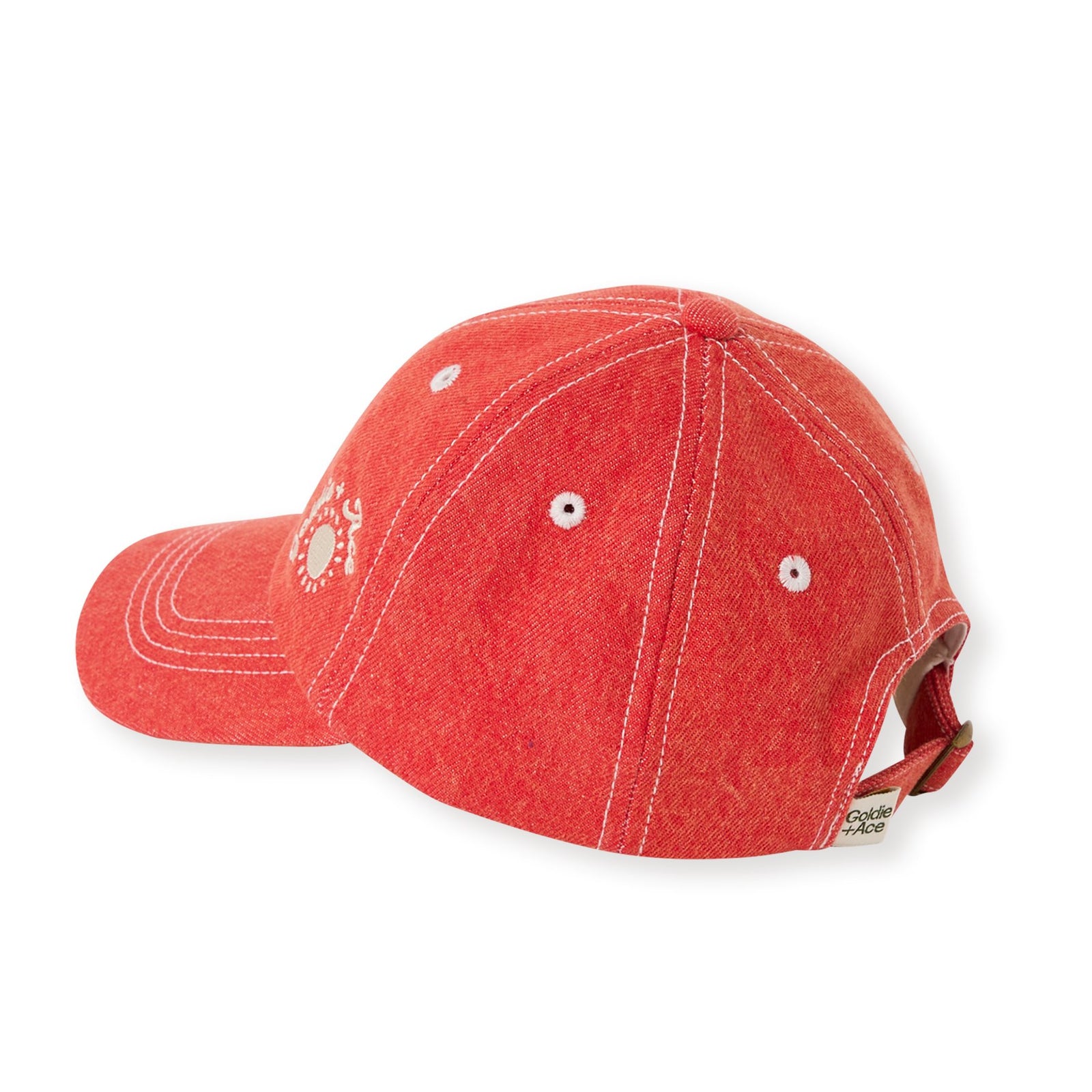 Tate Embroidered Denim Cap