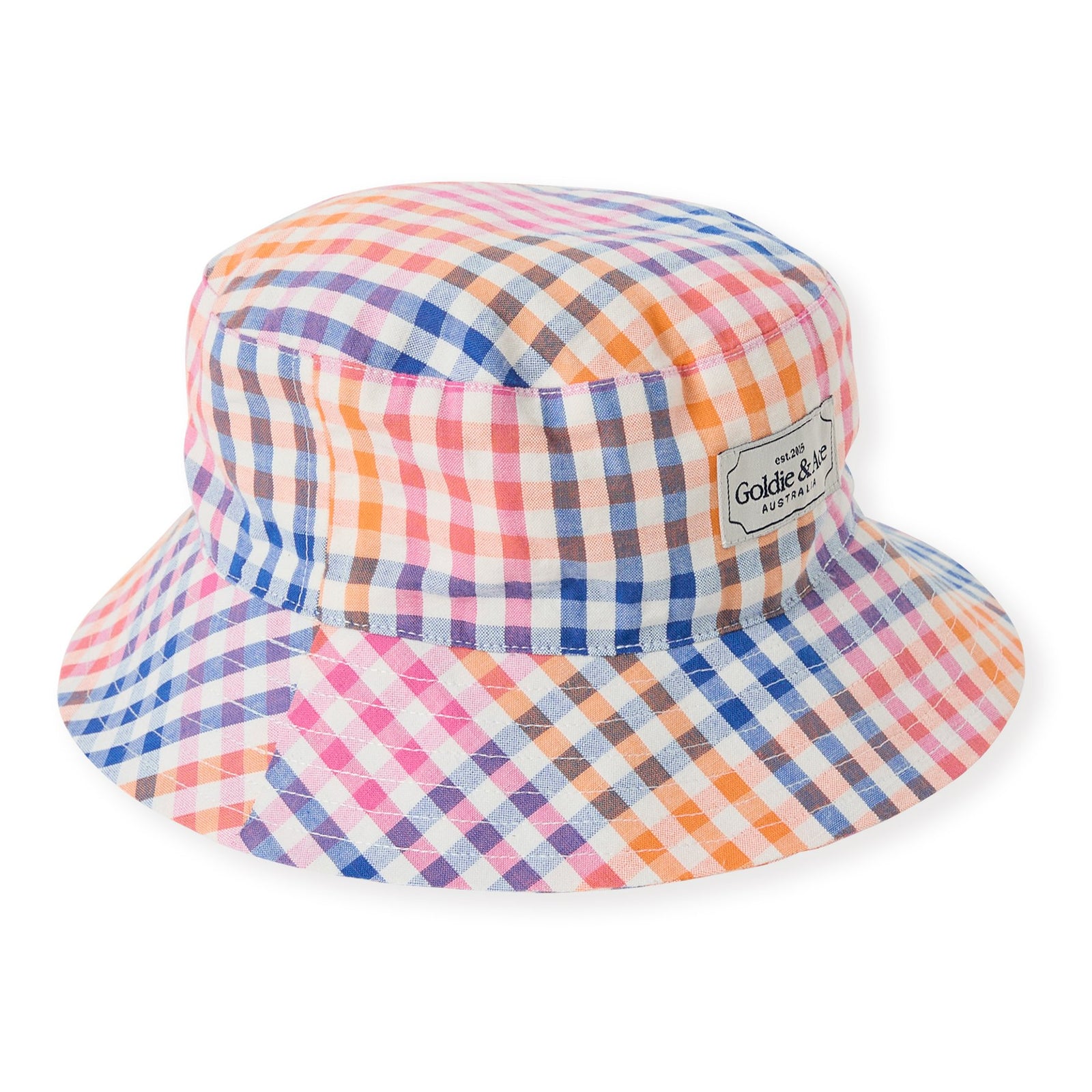Rainbow Gingham Bucket Hat