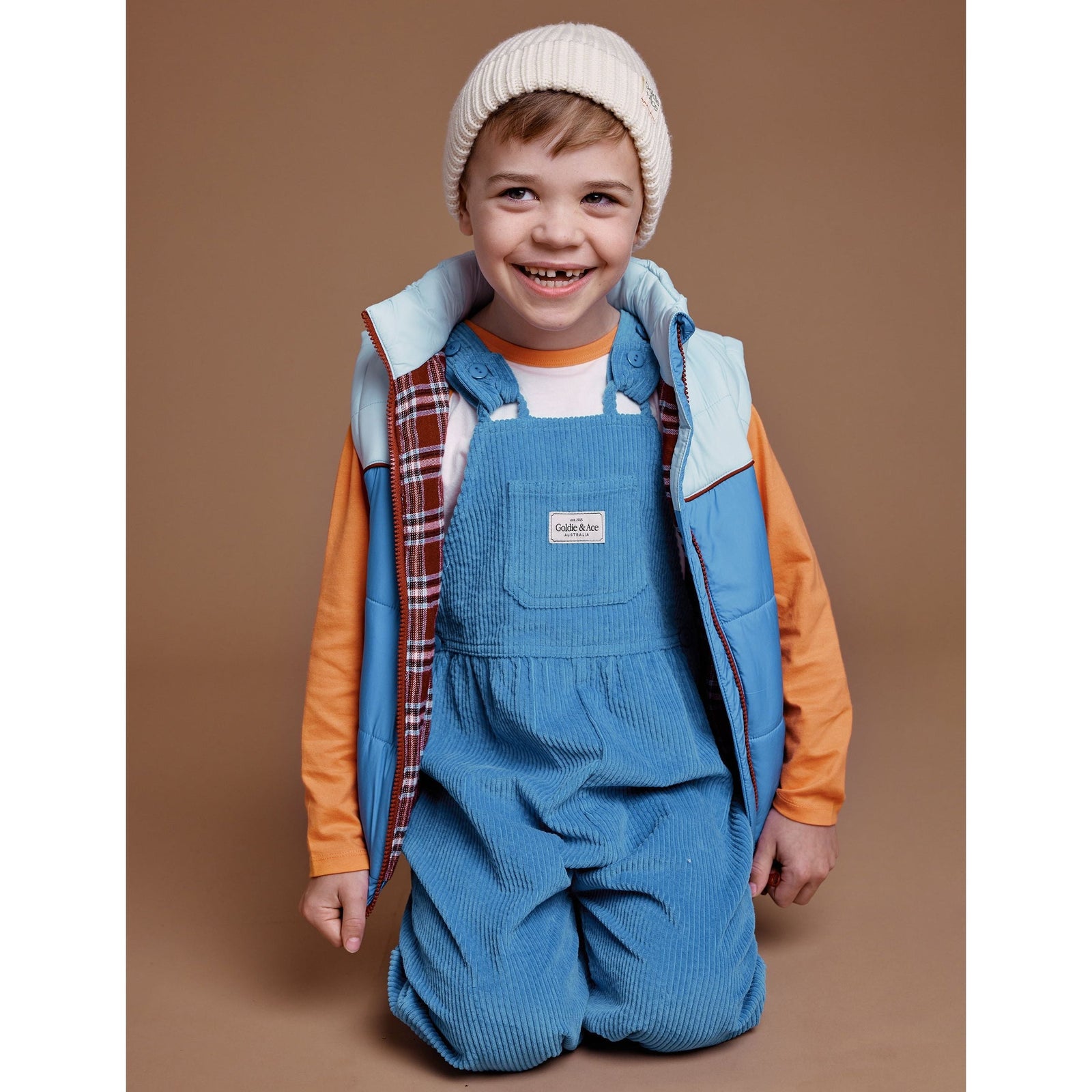 Sammy Corduroy Overalls - Lake