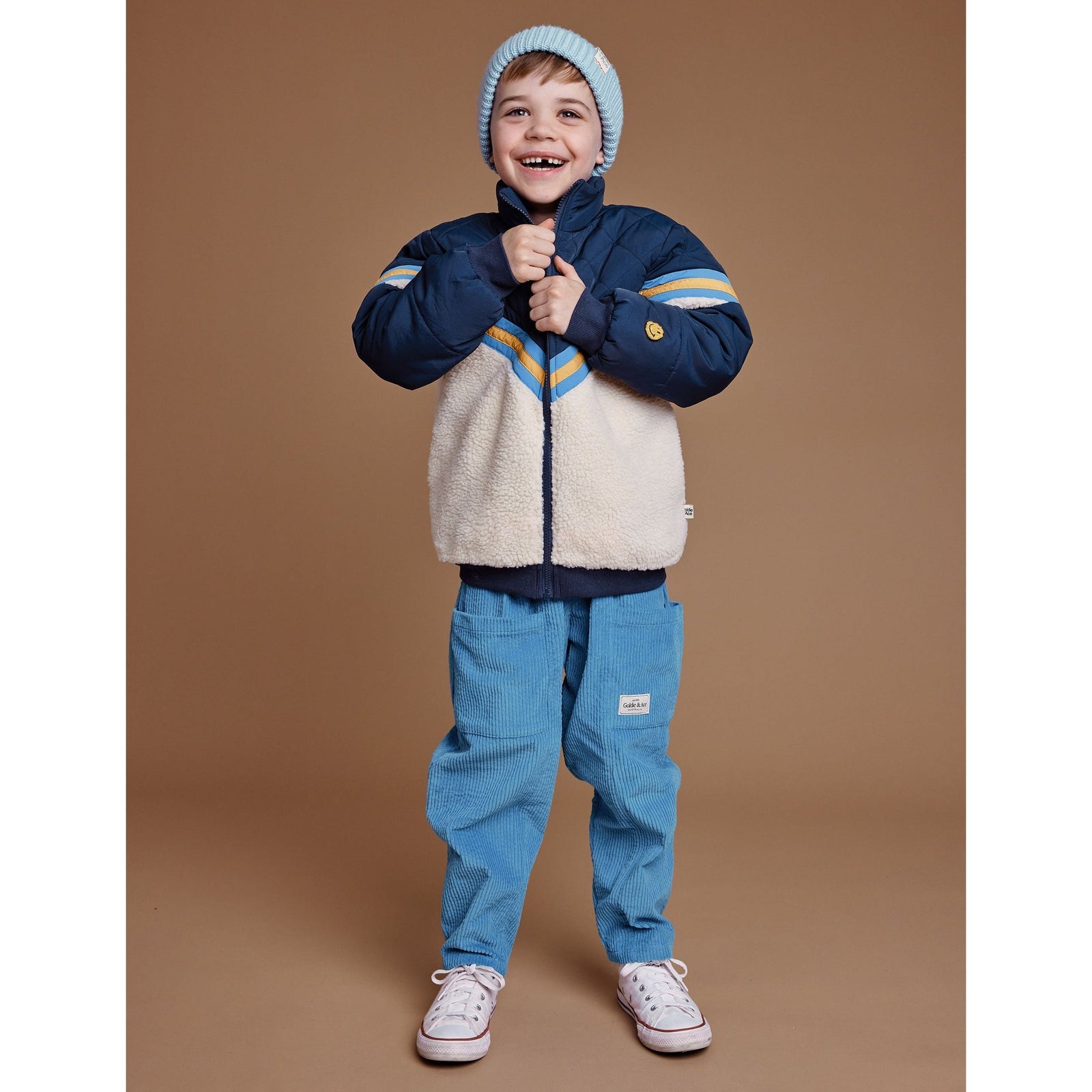 Kobe Shearling Jacket - Navy