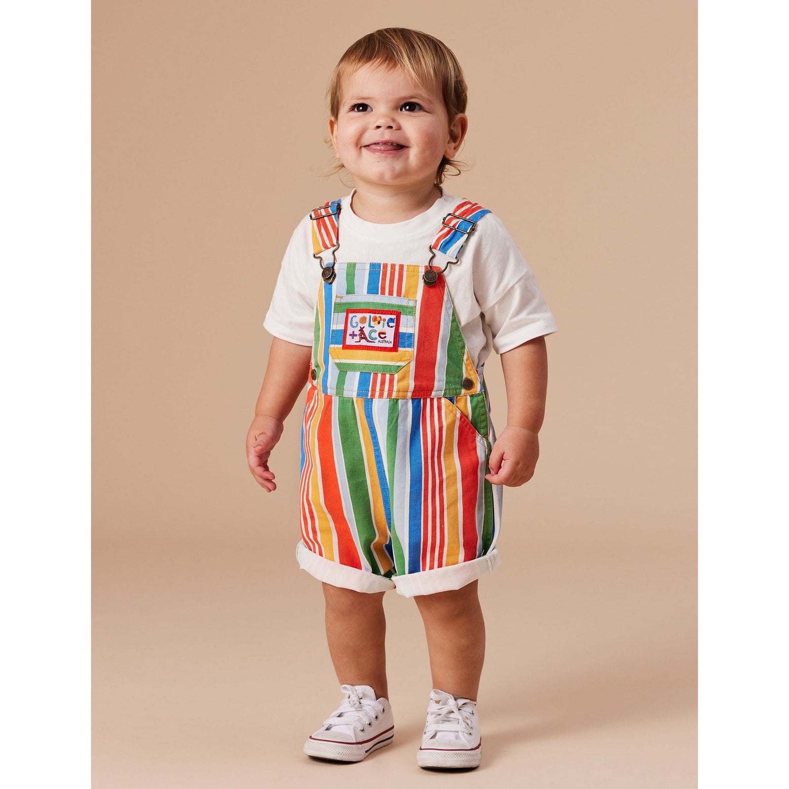 Burton Land Down Under Stripe Denim Overalls