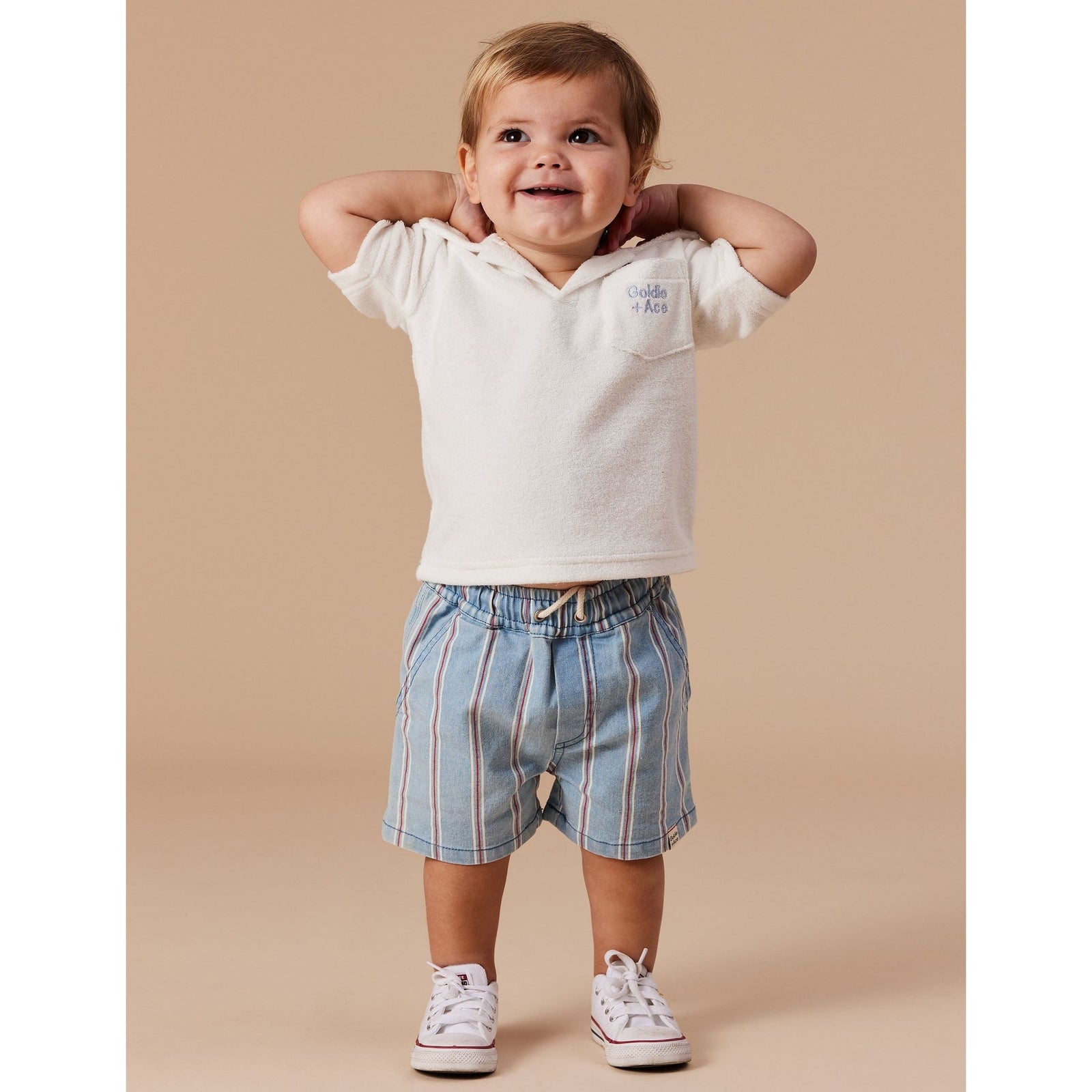 Noah Classic Stripe Denim Shorts