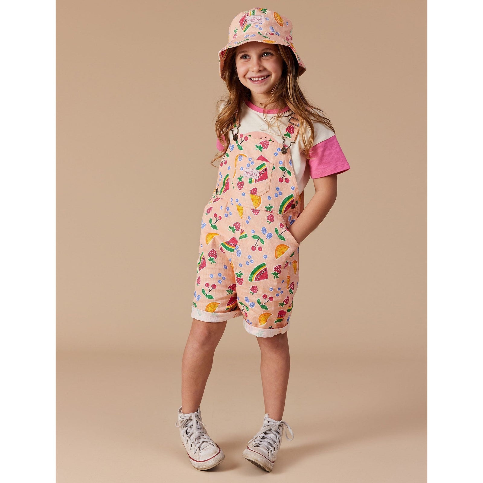 Goldie Fruit Salad Linen Bucket Hat